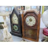 Terhune & Edwards of New York Early XX Century Walnut Cased Mantel Clock, with eight day movement