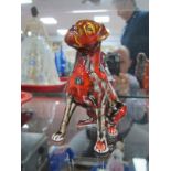 Anita Harris Figure Multi-coloured Figure 'Boxer Dog', gold signed, 12cm high.