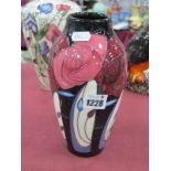 A Moorcroft Pottery Vase, painted in the 'Bellahouston' design by Emma Bossons, shape 200/8,