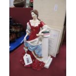 Royal Worcester Figurine, (for Compton & Woodhouse) Queen Anne, limited edition No 54/4500, boxed