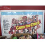Carry On Girls (1973) Quad Poster, starring Sidney James, Barbara Windsor, Joan Sims, Bartholomew,