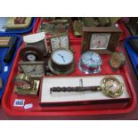 Smiths, Celeste, Cyma, Kienzle, and other Bedside Clocks, Smiths wall timepiece as a warming pan (