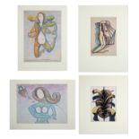 A GROUP OF FOUR FIGURATIVE DRAWINGS BY LEONID LAMM (RUSSIAN 1928-2017)