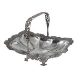 A RUSSIAN GILT SILVER CAKE BASKET, ST. PETERSBURG, 1845