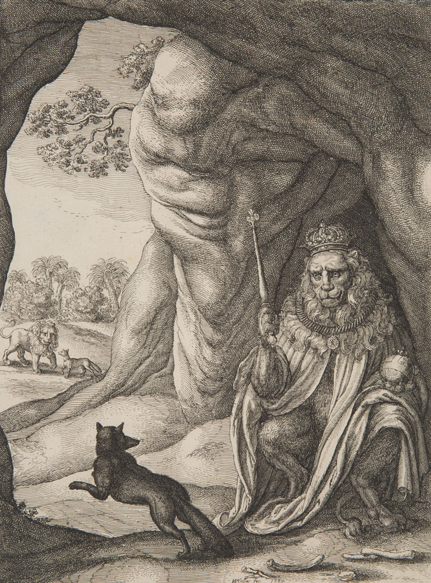 A SET OF TEN ETCHINGS FROM AESOP BY W. H. VON PRACHNA (CZECH 1607-1677), 1668 - Bild 10 aus 11