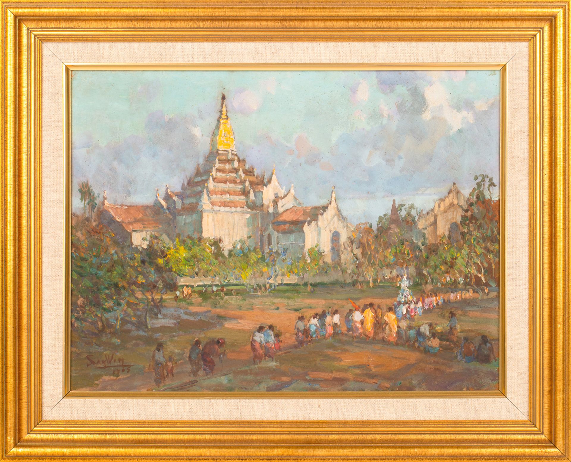 SAN WIN (BURMESE 1905-1981) - Bild 2 aus 3