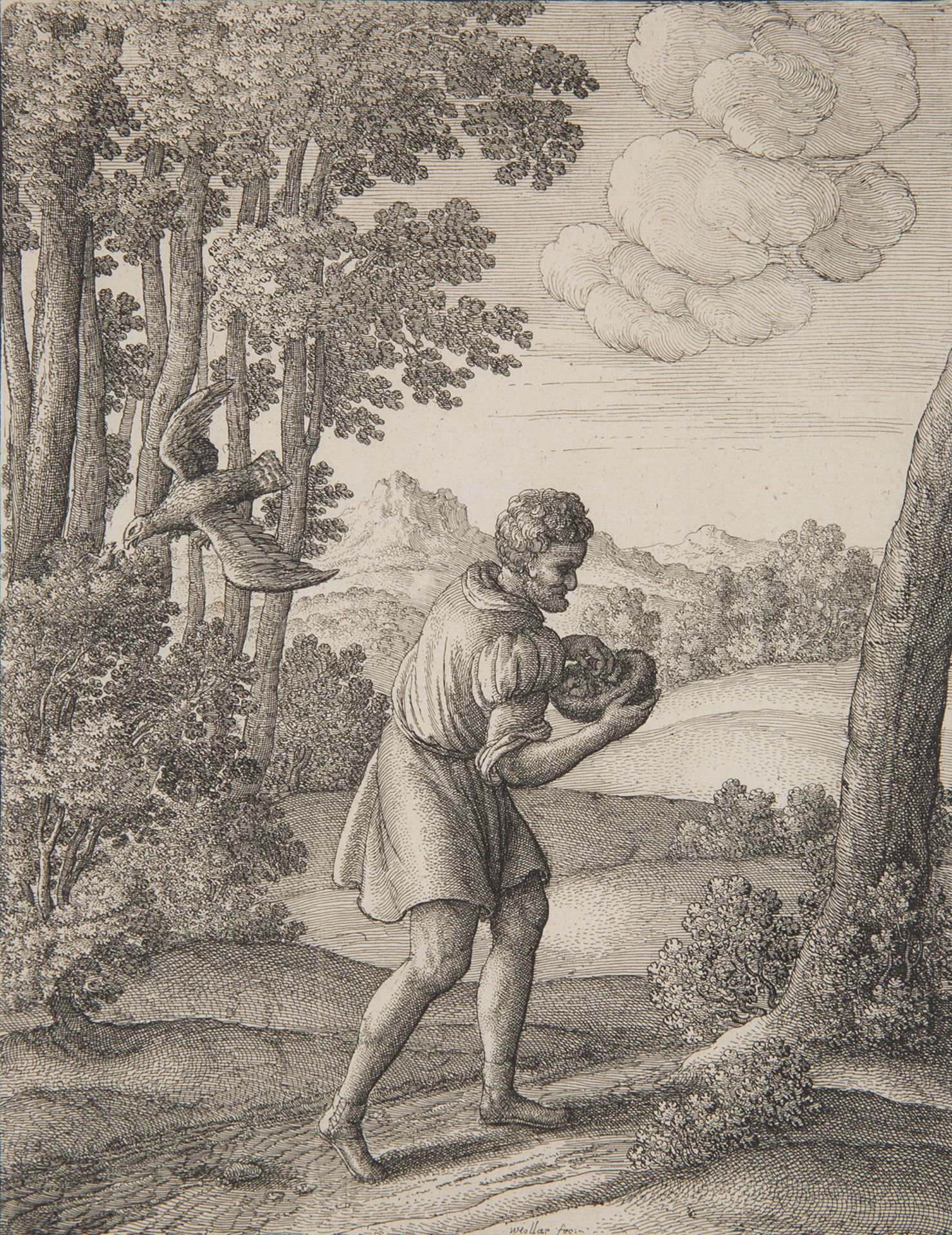 A SET OF TEN ETCHINGS FROM AESOP BY W. H. VON PRACHNA (CZECH 1607-1677), 1668 - Bild 4 aus 11