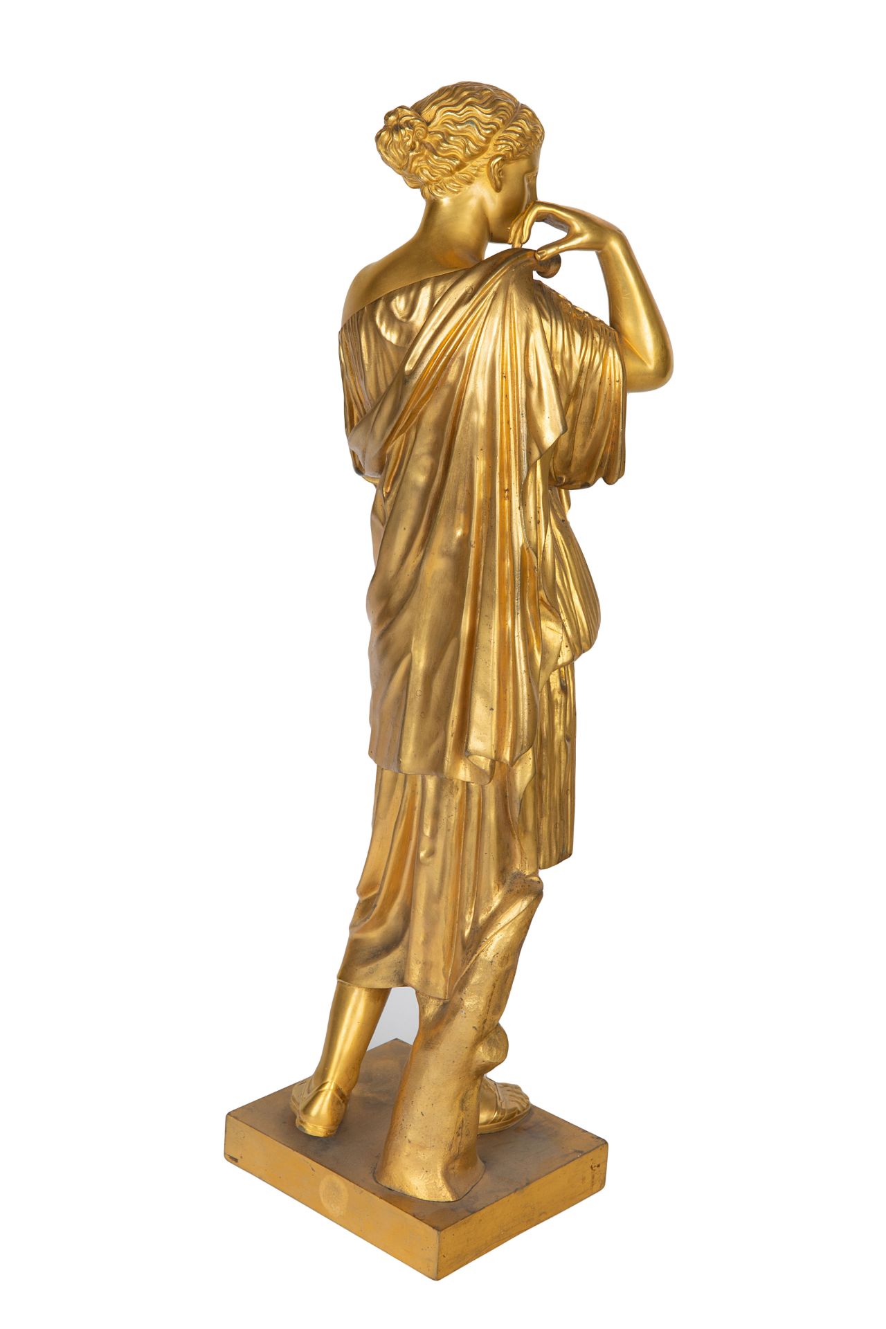 A BELGIAN ORMOLU SCULPTURE OF DIANA OF GABII AFTER PRAXITELES (GREEK 395-330 BCE), BRUSSELS, LATE 19 - Bild 2 aus 3