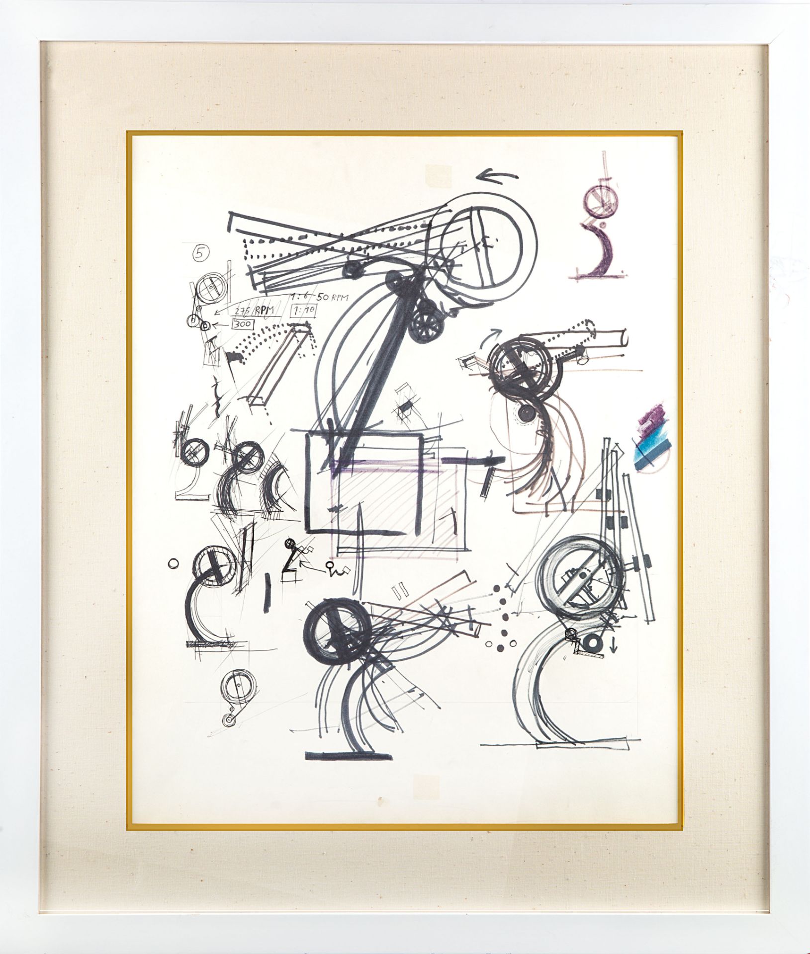 A PAIR OF WORKS ON PAPER BY JEAN TINGUELY (SWISS 1925-1991) - Bild 3 aus 4