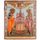 A RUSSIAN ICON OF APOSTLES PETER AND PAUL, 19TH CENTURY