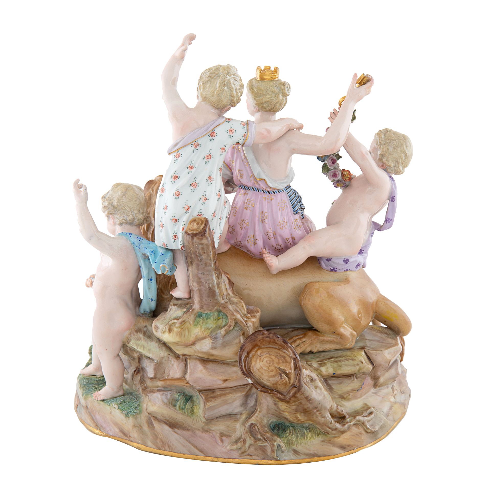 A GERMAN PORCELAIN FIGURAL GROUP OF CYBELE, MEISSEN, DRESDEN, LATE 19TH CENTURY - Bild 4 aus 4