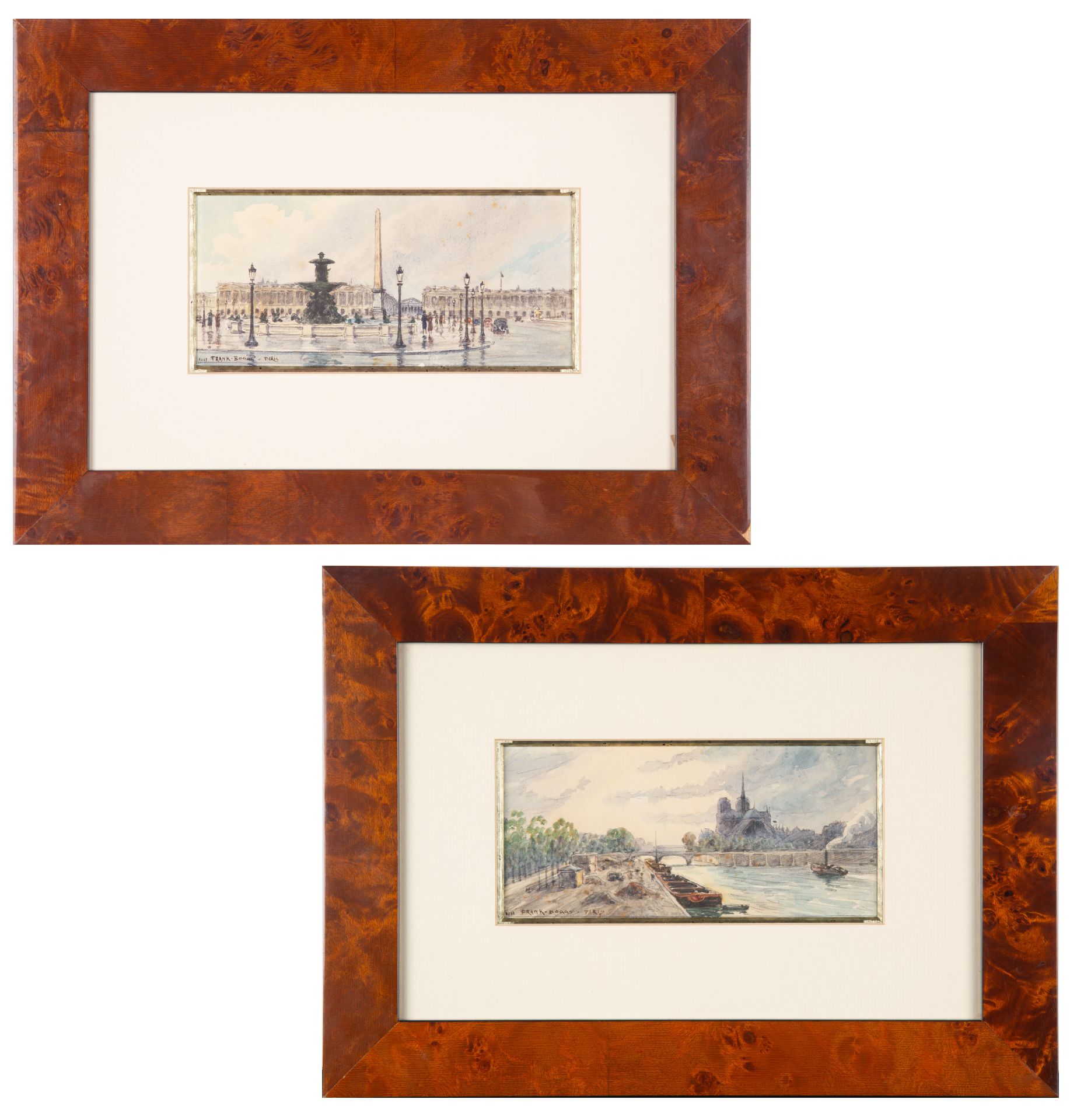 A PAIR OF WATERCOLOR DRAWINGS DEPICTING PARIS BY FRANK MYERS BOGGS (AMERICAN-FRENCH 1855-1926) - Bild 2 aus 11