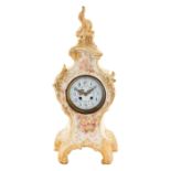 A FRENCH MANTLE CLOCK WITH SOFT-PASTE PORCELAIN BODY, JAPY FRERES & CIE, LATE 19TH CENTURY