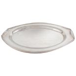 A FRENCH STERLING SILVER TRAY, CARTIER, CIRCA 1950S