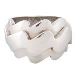 18KT WHITE GOLD 'WAVE' RING, VAN CLEEF & ARPELS, CONTEMPORARY