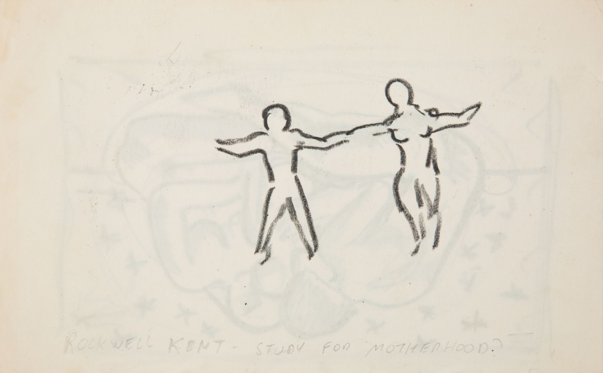 A DOUBLE SIDED DRAWING BY ROCKWELL KENT (AMERICAN 1882-1971) - Bild 2 aus 2