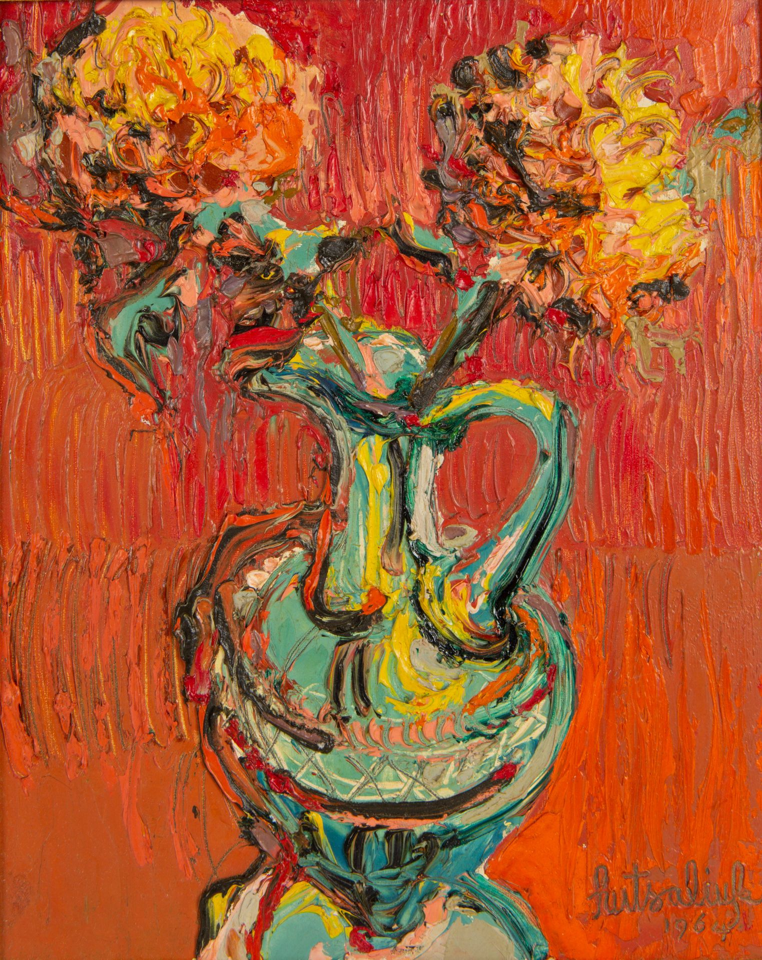 A GROUP OF THREE FLOWER STILL LIVES BY LIUBOSLAV HUTSALIUK (UKRAINIAN 1923-2003) - Bild 3 aus 7