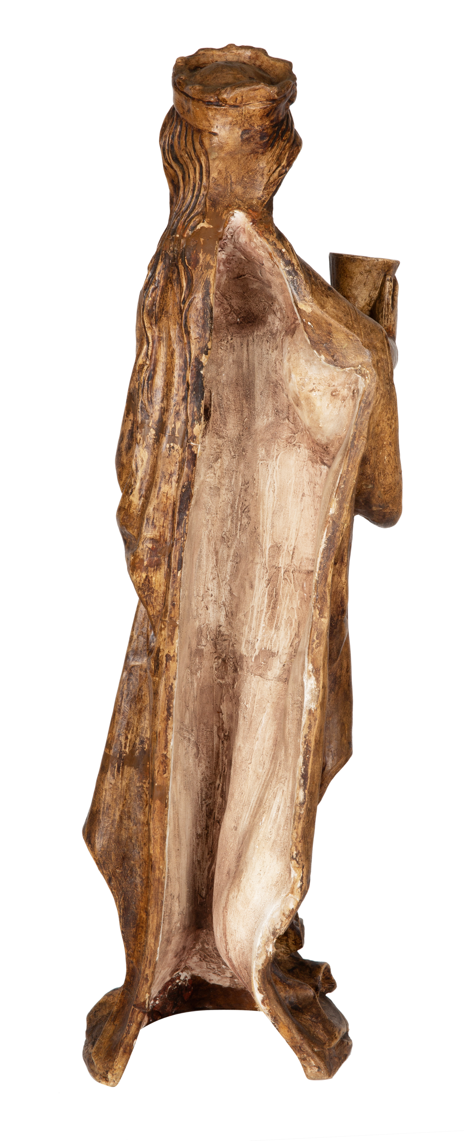 A LARGE PATINATED PLASTER CAST OF ECCLESIA, LIKELY GERMAN, 19TH CENTURY - Image 2 of 2