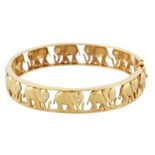 18KT GOLD ELEPHANT BRACELET