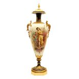 FRENCH NEO-CLASSICAL REVIVAL SEVRES PORCELAIN AND ORMOLU MOUNTED VASE, MIDDLE 19TH CENTURY