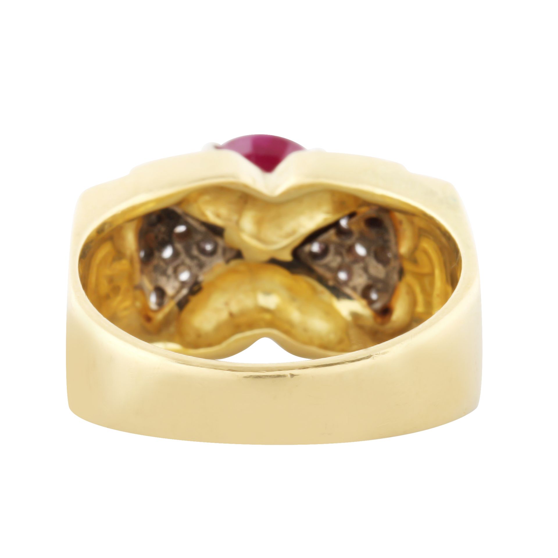 GOLD RING WITH RUBY - Bild 3 aus 4