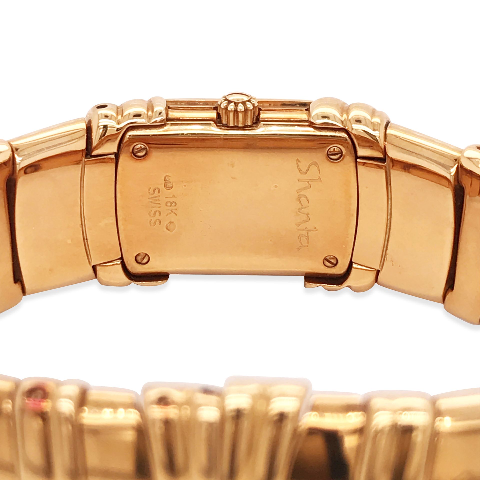 18KT GOLD HIDDEN WATCH BRACELET - Bild 4 aus 5