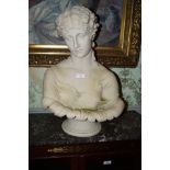 MOULDED MARBLE BUST