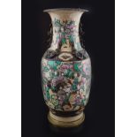 LARGE CHINESE QING FAMILLE ROSE VASE