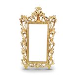 CARVED GILTWOOD FRAMED FLORENTINE MIRROR