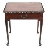 18TH-CENTURY MAHOGANY SIDE TABLE, CIRCA 1760