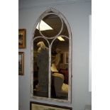 PAIR OF METAL FRAMED GOTHIC ARCHES