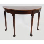 PAIR GEORGE III PERIOD MAHOGANY SIDE TABLES