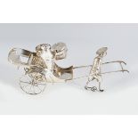 CHINESE SILVER RICKSHAW