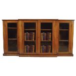 19TH-CENTURY DWARF BREAKFRONT BOOKCASE