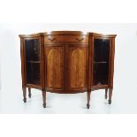 EDWARDIAN MAHOGANY AND SATINWOOD INLAID CABINET