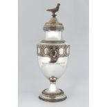 19TH-CENTURY SILVER PLATED TROPHY