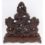 CHINESE QING PERIOD DRAGON CARVED SCULPTURE