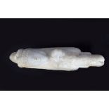 ANTIQUE EGYPTIAN CARVED MARBLE HEAD WATER DROPPER