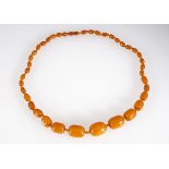 LARGE AMBER BEAD NECKLACE