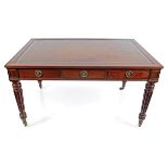 19TH-CENTURY MAHOGANY LIBRARY TABLE