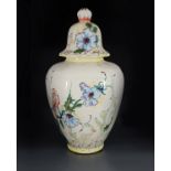 LARGE DELFT POLYCHROME URN