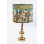 EDWARDIAN BRASS TABLE LAMP