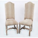 SET OF 6 WILLIAM & MARY STYLE CHAIRS