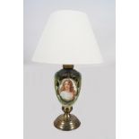 PAIR OF FRENCH VASE STEMMED TABLE LAMPS