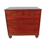 19TH-CENTURY PERIOD SECRETAIRE CAMPAIGN CHEST