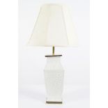 CHINESE BLANC DE CHINE VASE STEMMED TABLE LAMP