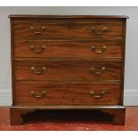 GEORGE III MAHOGANY BACHELOR'S CHEST