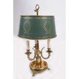 PAIR OF FRENCH BRASS LAMPS