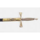 19TH-CENTURY MASONIC CEREMONIAL SWORD