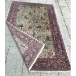 NORTH WEST PERSIAN SILK & WOOL HUNTING RUG